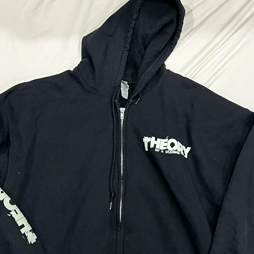 Theory of a Deadman Band Hoodie XL Black Heavy Blend Zip Up Medusa Graphic - Picture 3 of 8